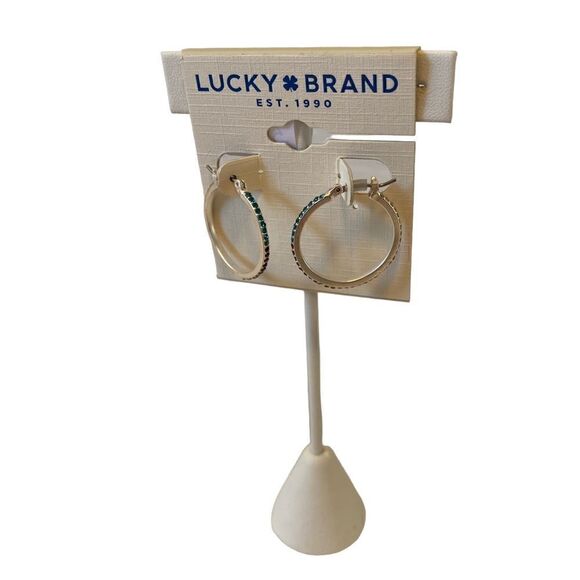 Delicate Matte Silver & Multi-Colored Hoops. Perfectly Sized for everyday wear. - Picture 3 of 9